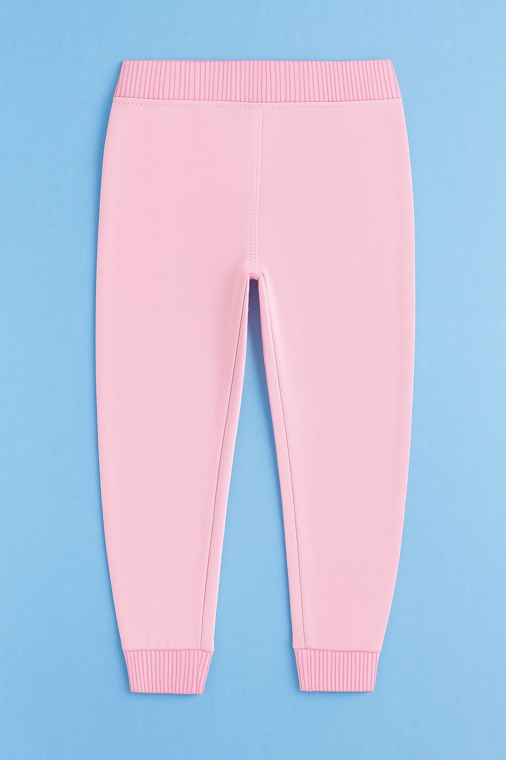 Girls Soft Loopknit Cotton Joggers – Pink with Love Graphic