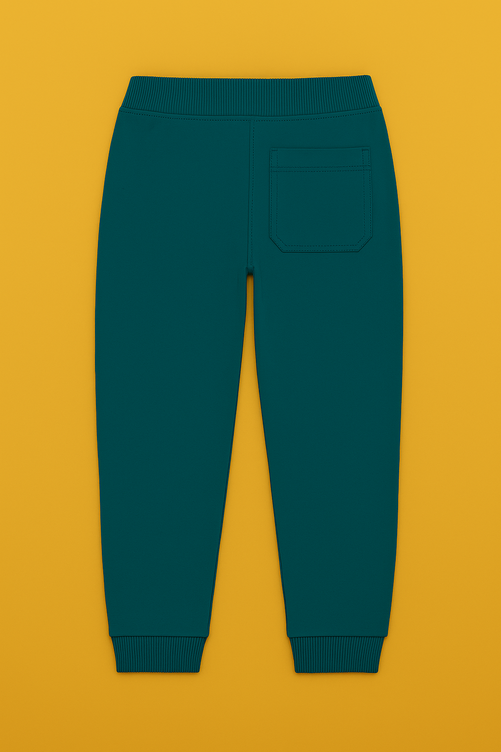 Boys Soft Cotton Joggers – Green with Animal Graphic