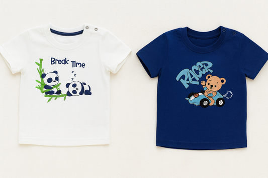 Boys 2-Pack T-Shirts – Blue & White, Everyday Wear