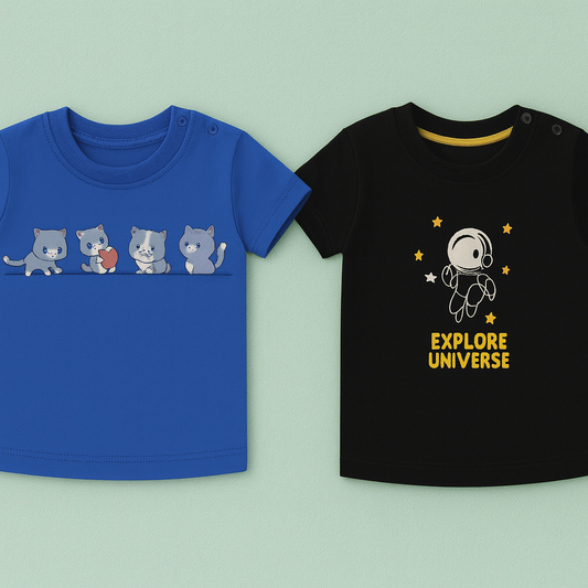 Boys 2-Pack T-Shirts – Blue & Black, Everyday Wear